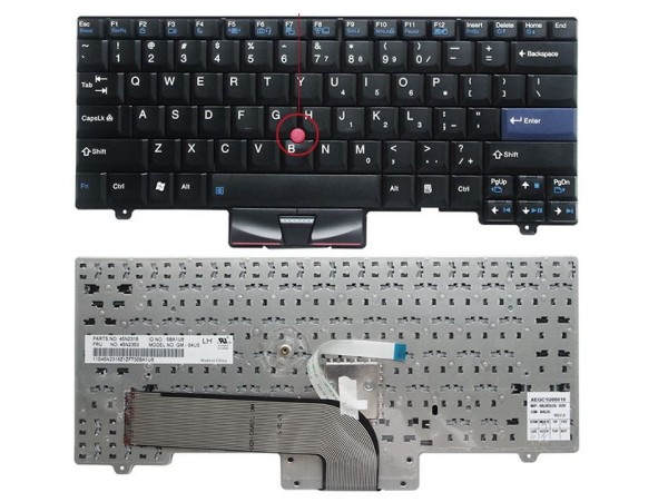 Tipkovnica za prenosnik Lenovo IBM ThinkPad SL410 L410 SL510 L420 L410 L510 L412 L512 L520 L421 SL410K SL510K US (QWERTZ) Slov. naplepke